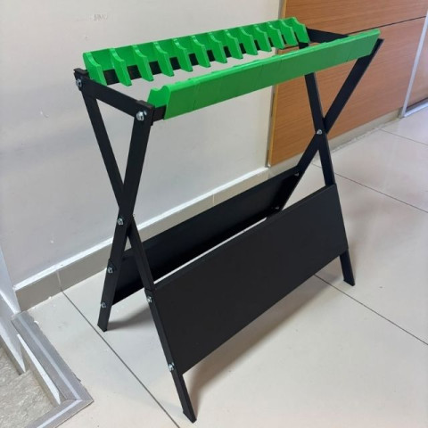 Padel Raket Standı – 12 Raket Kapasiteli Metal Raketlik