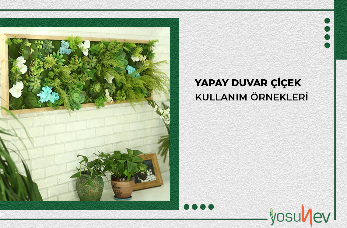 Duvarda Çiçek Dekorasyonu